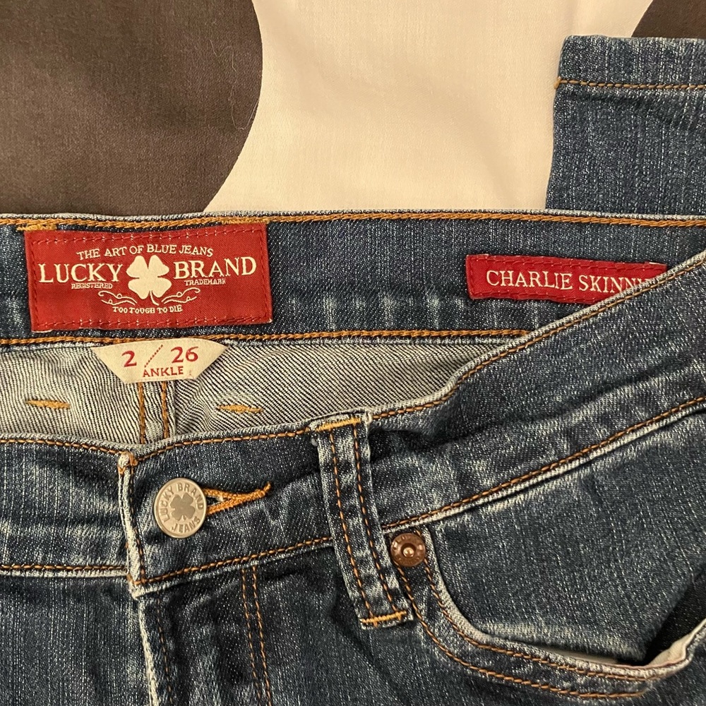Lucky Brand, Charlie skinny ankle jeans
